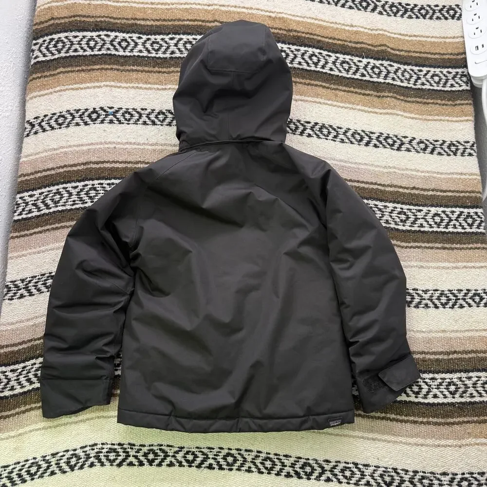 Youth Boys Patagonia Black Snowshot Hooded Insulated Winter Jacket Sz XS (5-6)